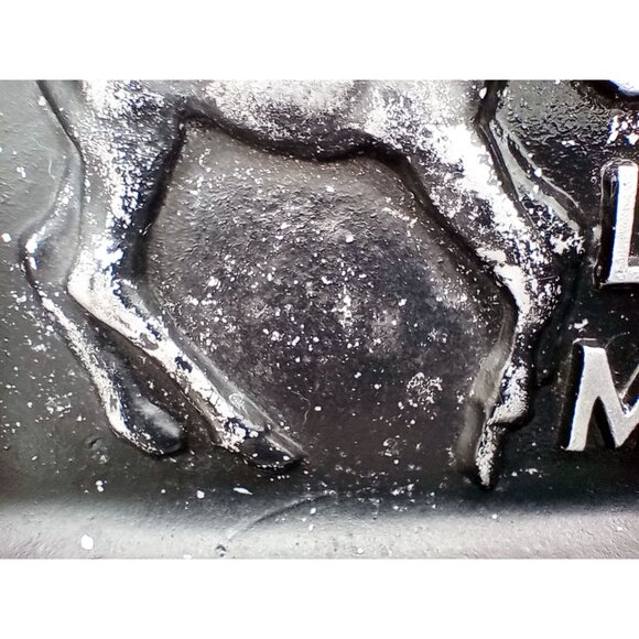 Metal Horse Ashtray Vintage Silver-Tone Inscribed to C.L.M. Tobacciana 1970s - Picture 8 of 14